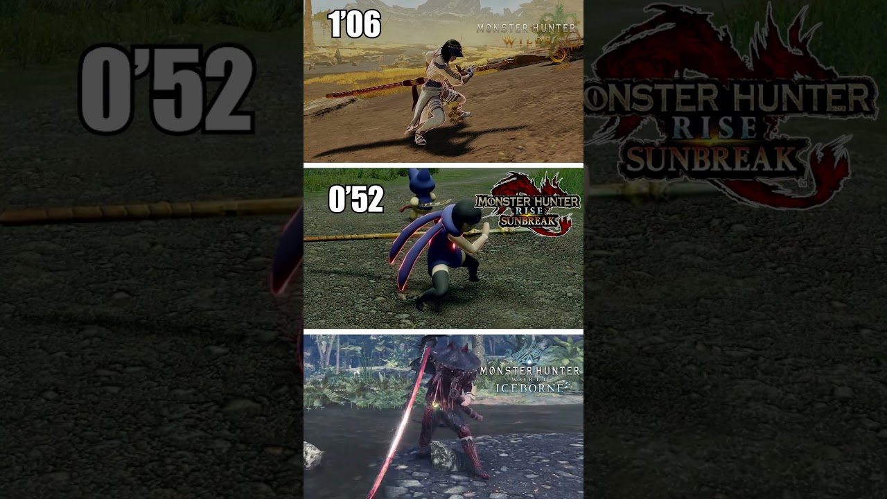 Sheath in Monster Hunter: Wilds VS Rise VS World #mhws #mhr #mhw