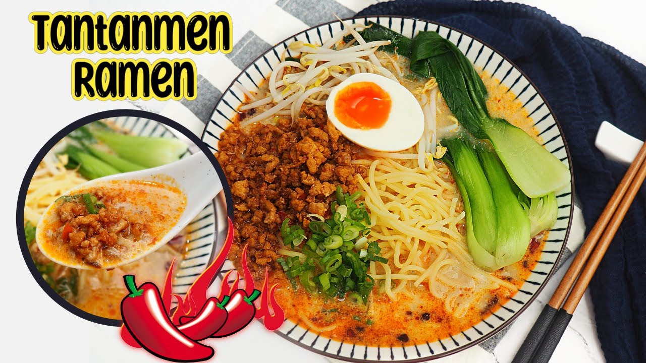 RESEP RAMEN PEDAS JEPANG ALA RESTO. MIE TANTANMEN INI BUATNYA GAMPANG!