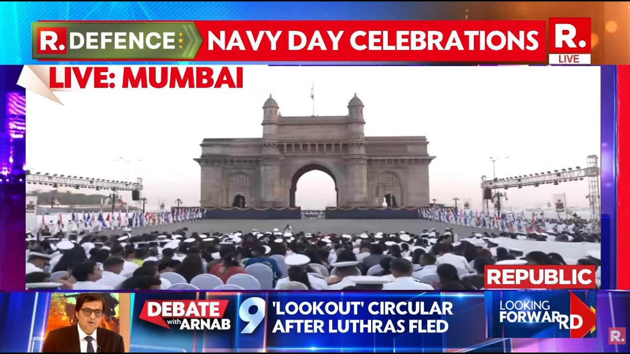 Navy Day Celebration LIVE: Indian Navy Hosts Beating Retreat & Tattoo Ceremony At Gateway Of India