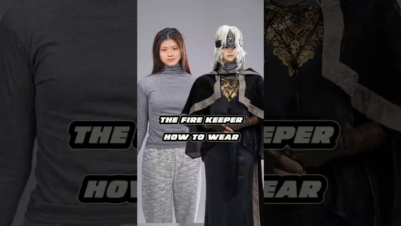 How to wear the Fire Keeper's cosplay costume? #firekeeper #darksouls  #cosplay #osiascosplay #fyp