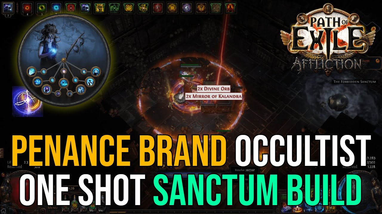 Farm MIRRORS in Sanctum with Penance Brand Occultist | POE 3.23