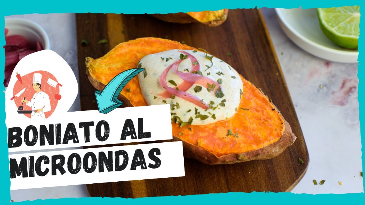 BONIATO al microondas 😱 ¡SIN HORNO! + SOLO 10 minutos