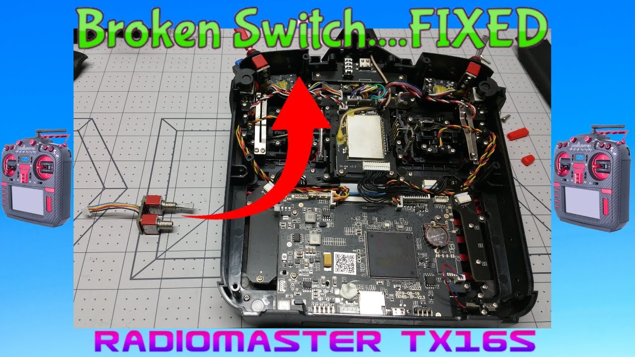 Radiomaster TX-16S Max - Broken Switches?  How to fix  🏆