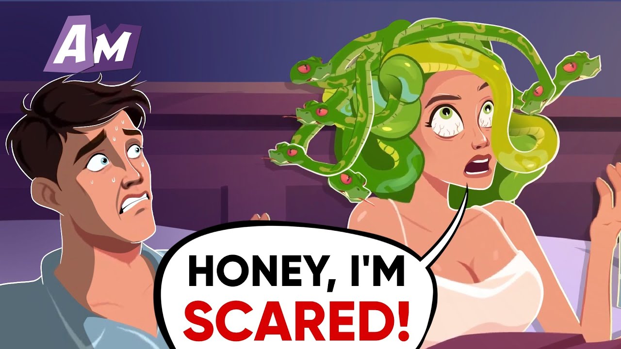 A woman woke up with snakes on her head