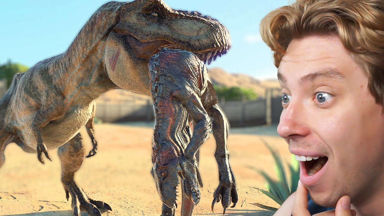 T-Rex vs Hybrid DEATH MAZE in Jurassic World