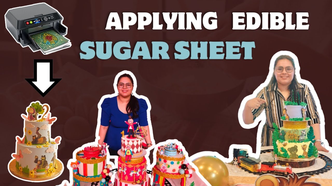 EASY CAKE MAKING IDEAS | How to apply EDIBLE SUGAR SHEET on CAKE |Pragya Arora |Quick Cook By Pragya
