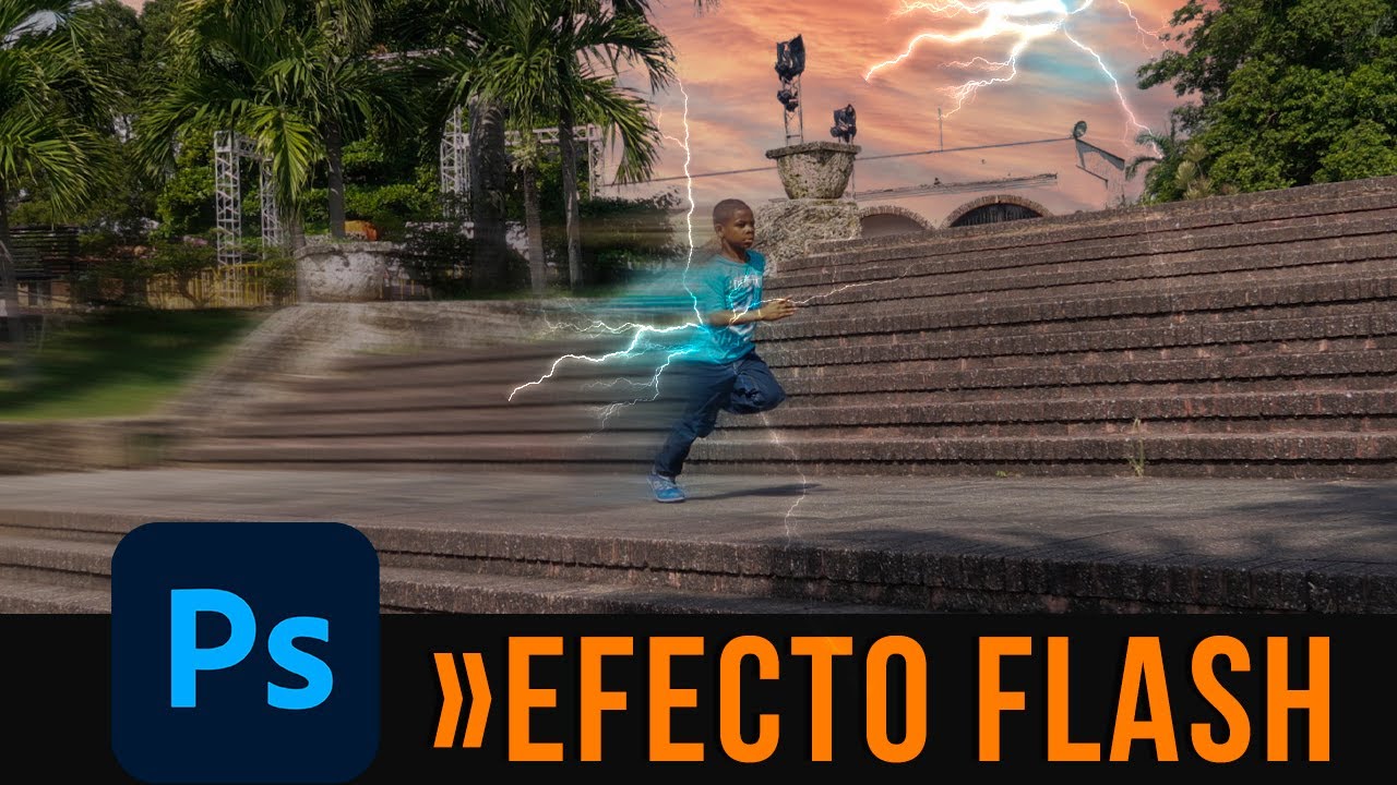 🌩️ efecto FLASH  Photoshop