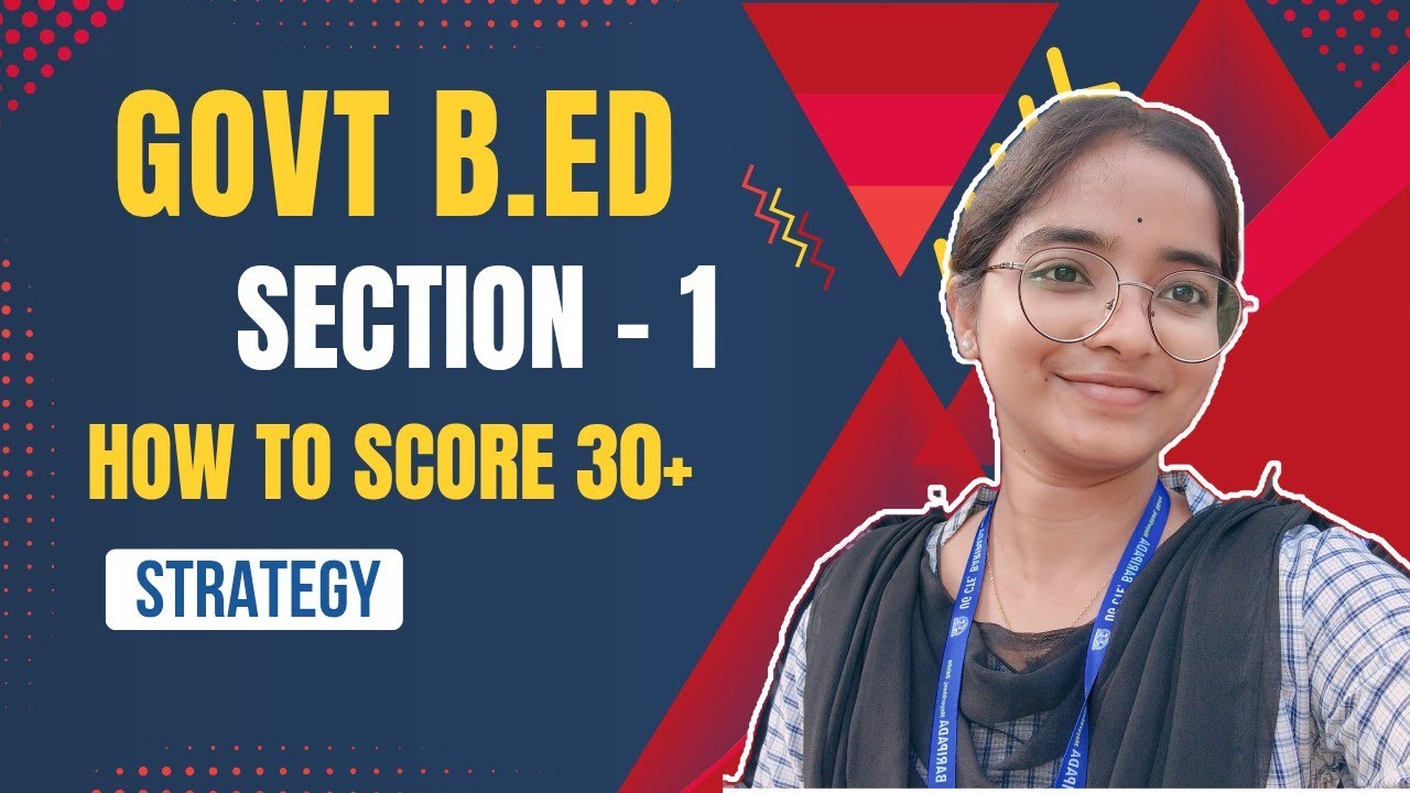 Govt. B.Ed Compulsory Part Strategy🔥How to prepare ✅