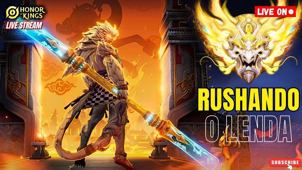 🏆RUSH TOP 1O0 SELVA🏆🎮JOGANDO COM INSCRITOS🎮⚡HONOR OF KINGS AO VIVO⚡