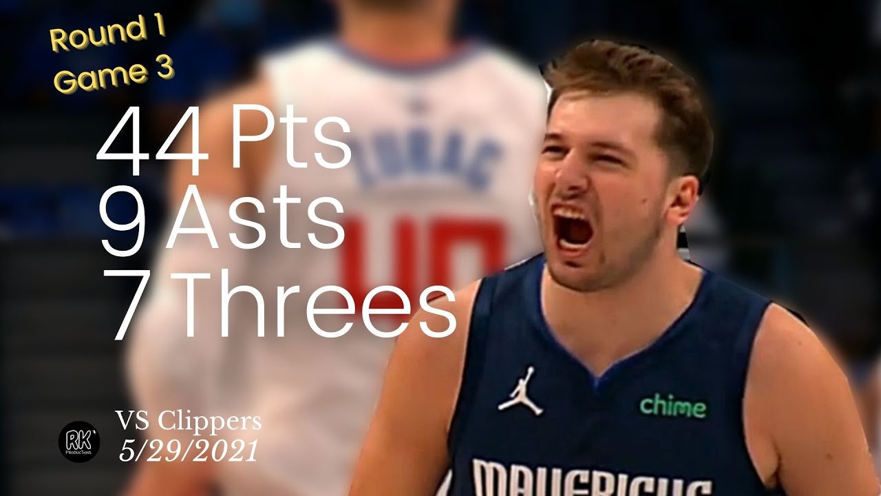 Luka Doncic 44 Pts, 9 Asts, 7 Threes vs Clippers | FULL Game 3 Highlights