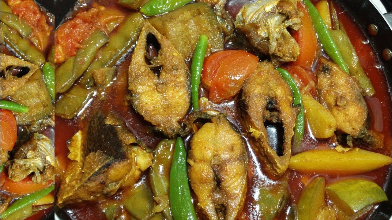 সেরা স্বাদে শিম আলু টমেটো বেগুন দিয়ে ইলিশ মাছ রান্না রেসিপি। বাসায় একবার এইভাবে রান্না করে দেখুন।