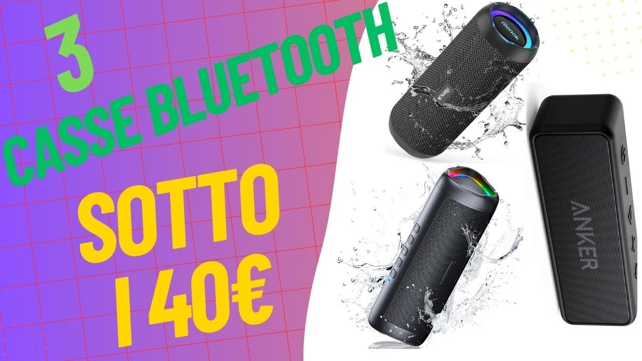 Estate al TOP con la colonna sonora perfetta: 3 casse Bluetooth sotto i 40€! 😎🎶