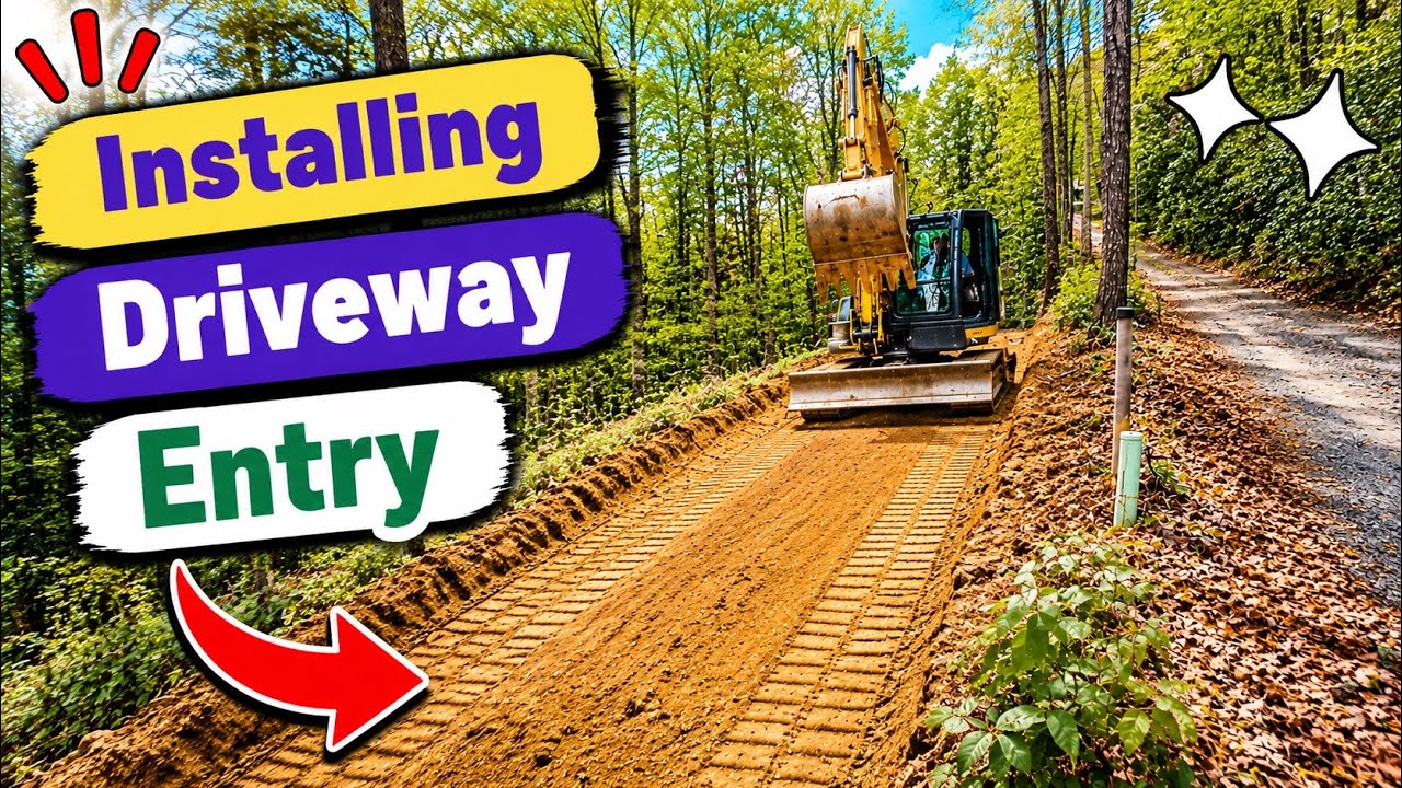 BUILDING a Road in the WOODS (Part 1 of 9)