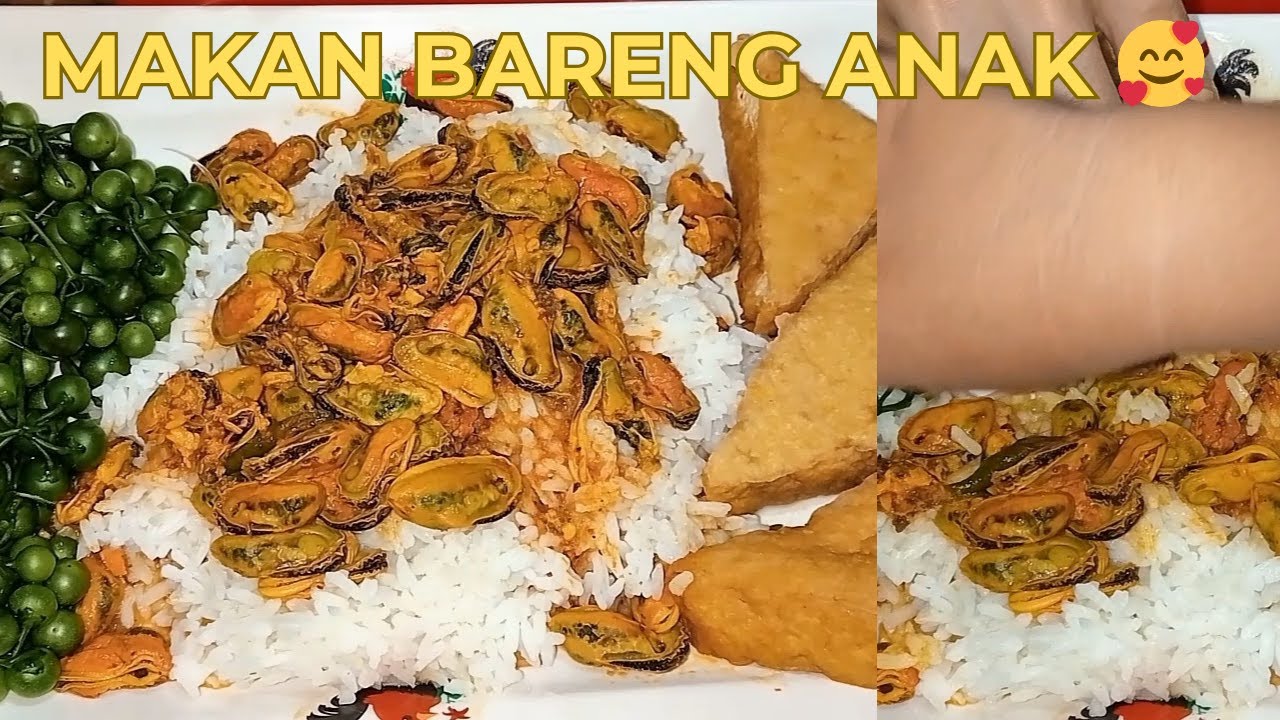 MUKBANG OSENG KERANG, TAHU REBUS  & LALAPAN LENCA | MASAKAN SEHARI - HARI