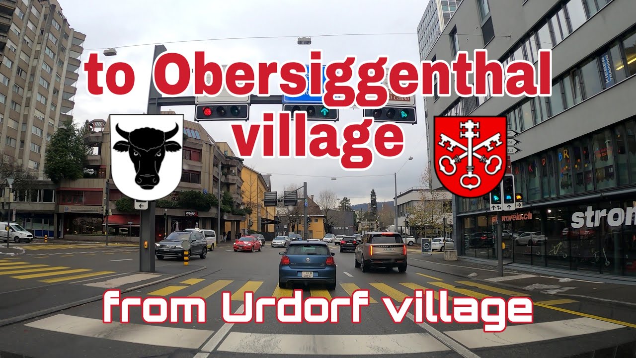 🚙Driving from Urdorf village_Zurich to Obersiggenthal village_Aargau - Switzerland🇨🇭
