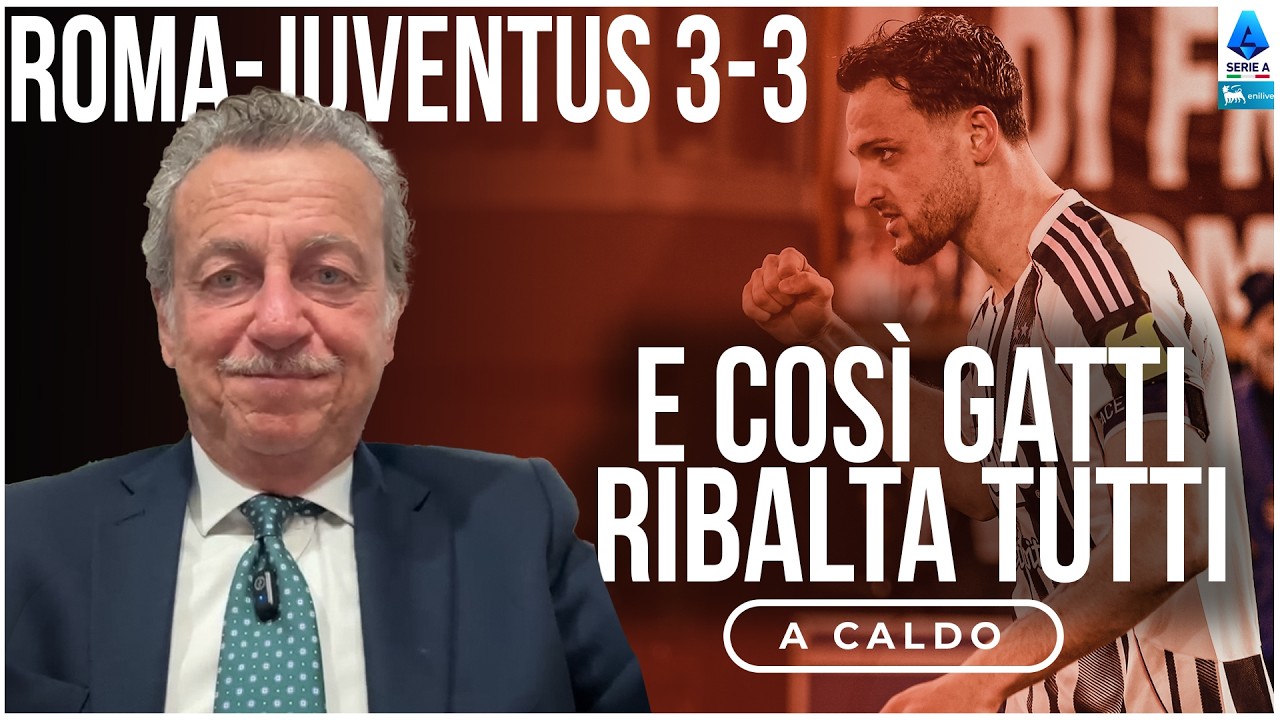 ROMA-JUVENTUS 3-3: GATTI 'CENTRAVANTI' SALVA SPALLETTI