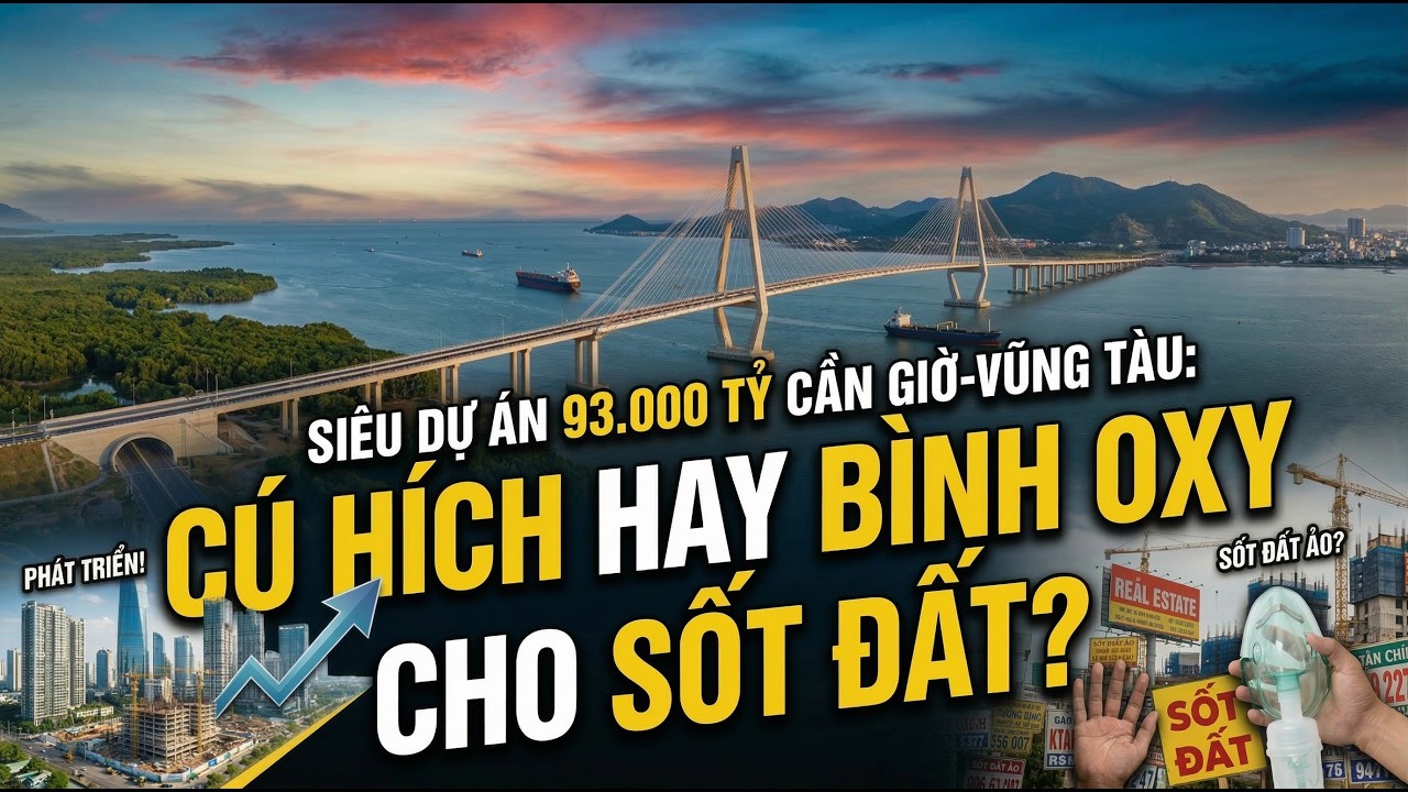 SIÊU DỰ ÁN VƯỢT BIỂN CẦN GIỜ - VŨNG TÀU: CÚ HÍCH HẠ TẦNG HAY “BÌNH OXY” CHO CƠN SỐT ĐẤT?