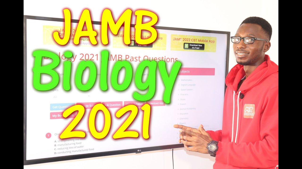 JAMB CBT Biology 2021 Past Questions 1 - 20
