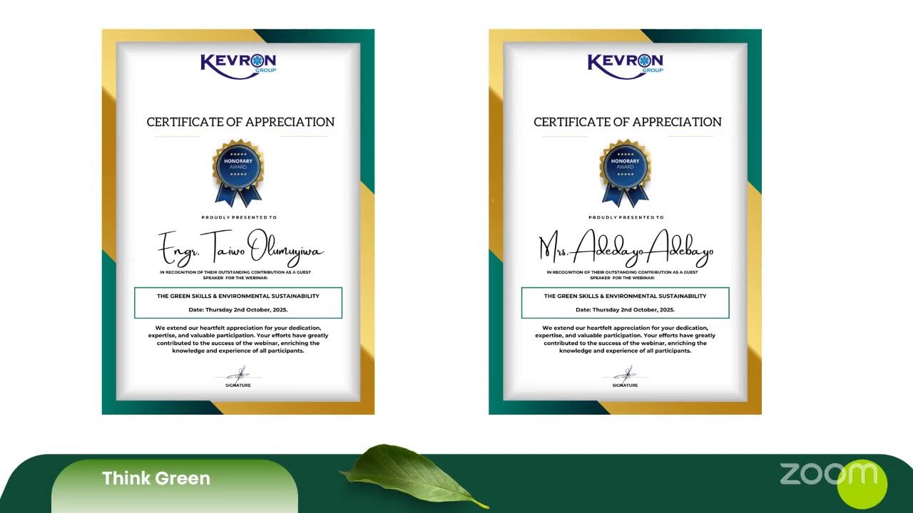 The Green Skills & Environmental Sustainability