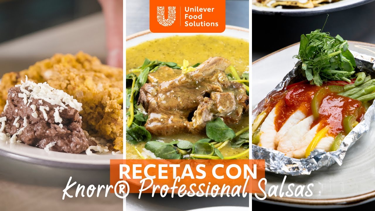 Transforma tus platillos con Knorr® Professional: Salsas Verde y Roja Deshidratadas.