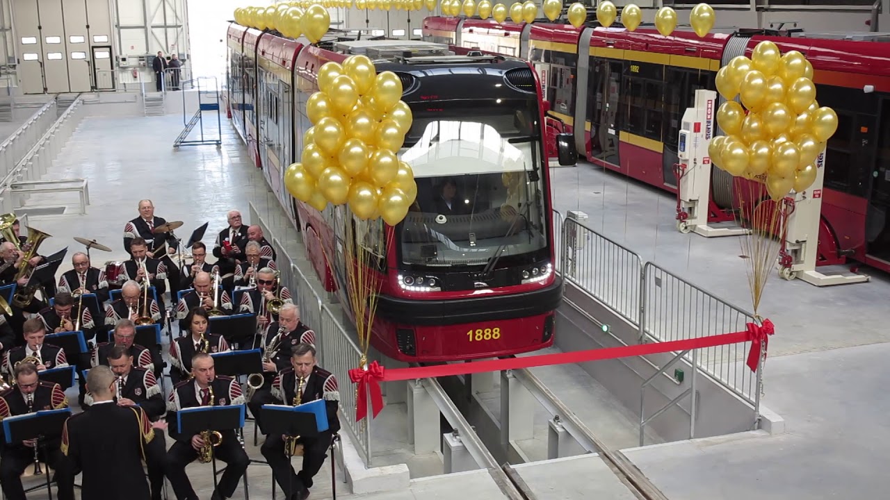 Otwarcie nowej hali przeglądowo - serwisowej w ET1 MPK - Ł&oacute;dź