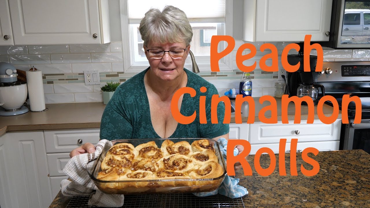 Peach Cinnamon Rolls