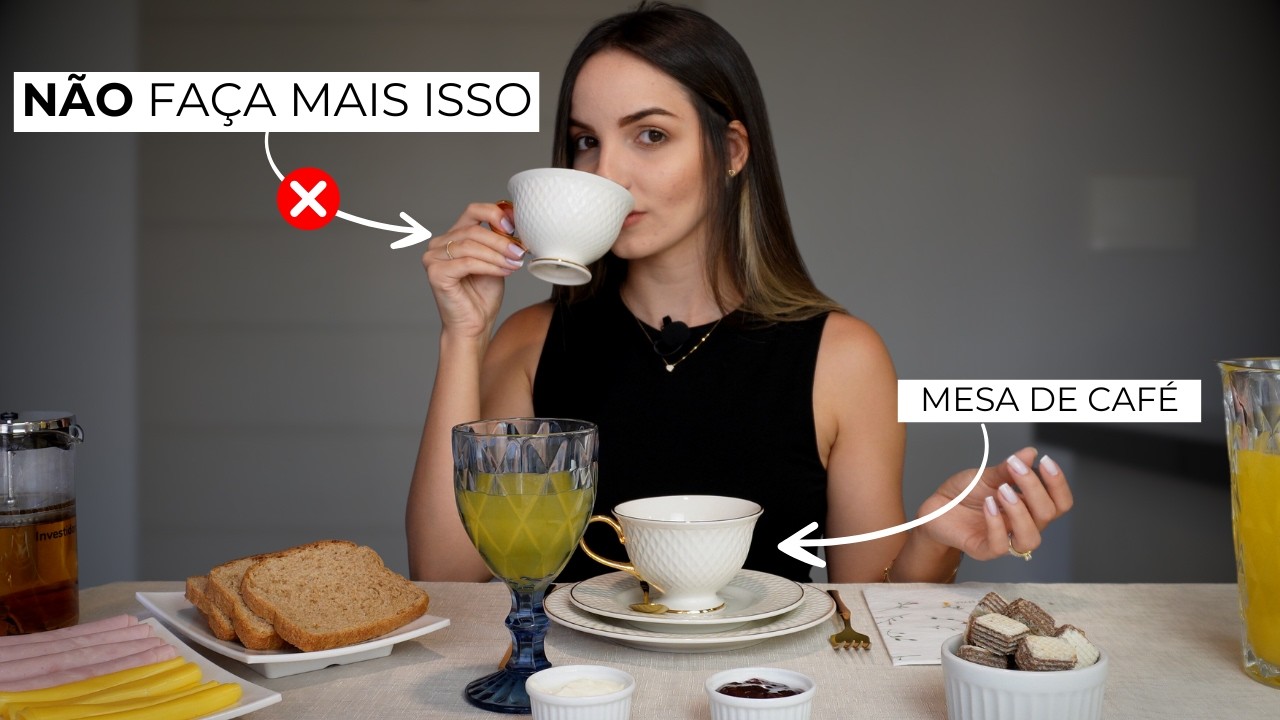 ETIQUETA PARA CAFÉ DA MANHÃ na prática | O que fazer e o que NÃO fazer!