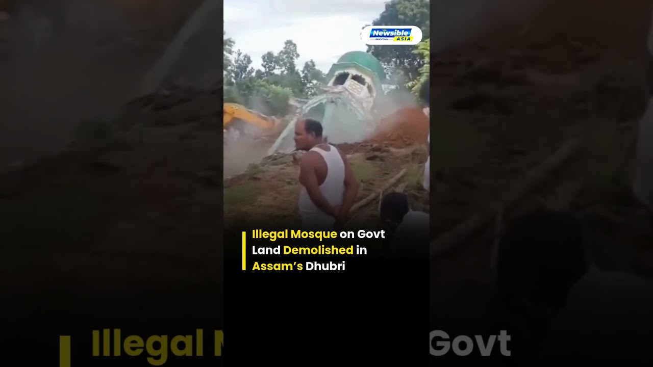 Illegal Structure Demolished in Assam&rsquo;s Dhubri During Anti-Encroachment Drive