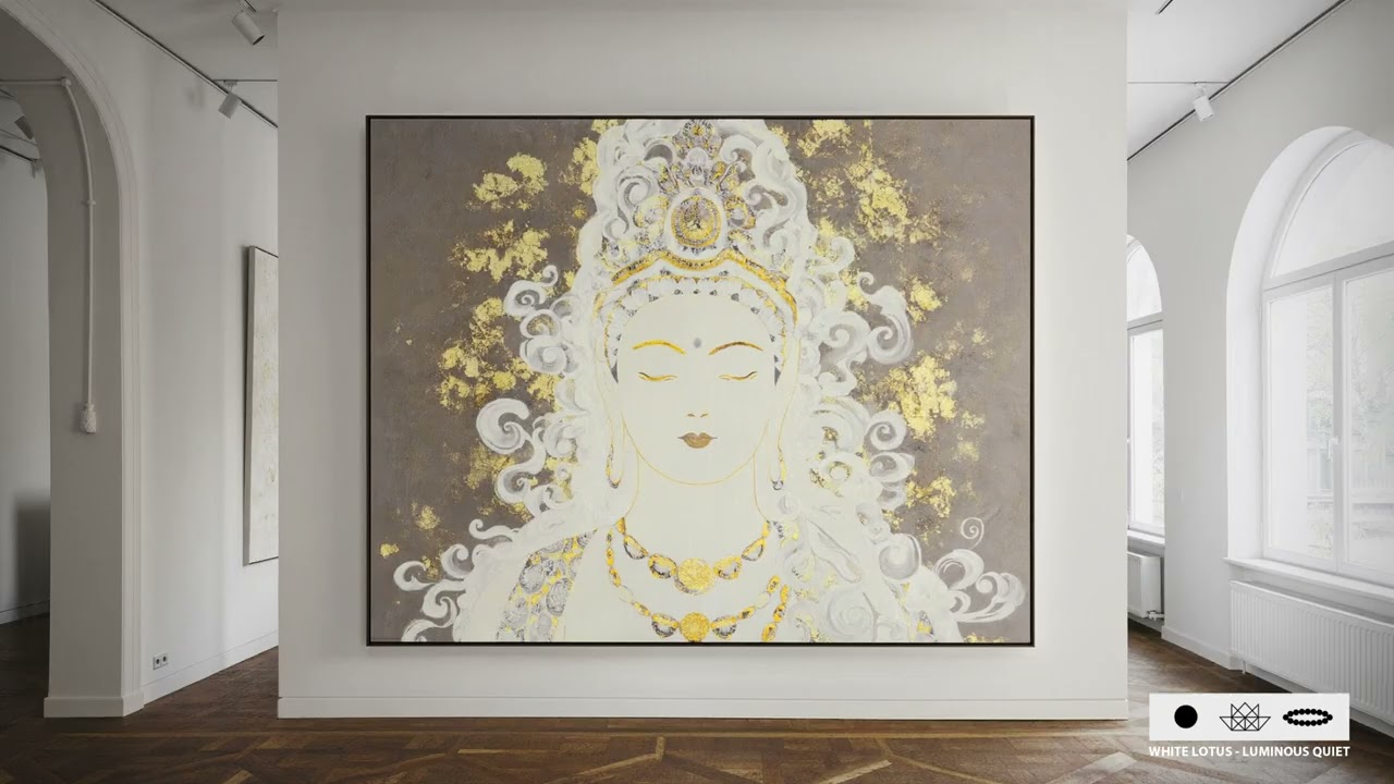 伸展放鬆・靜心音樂《文殊菩薩心咒》【108遍】| 智慧・覺照・明心 | Bodhisattva Mantra  | 白室白蓮