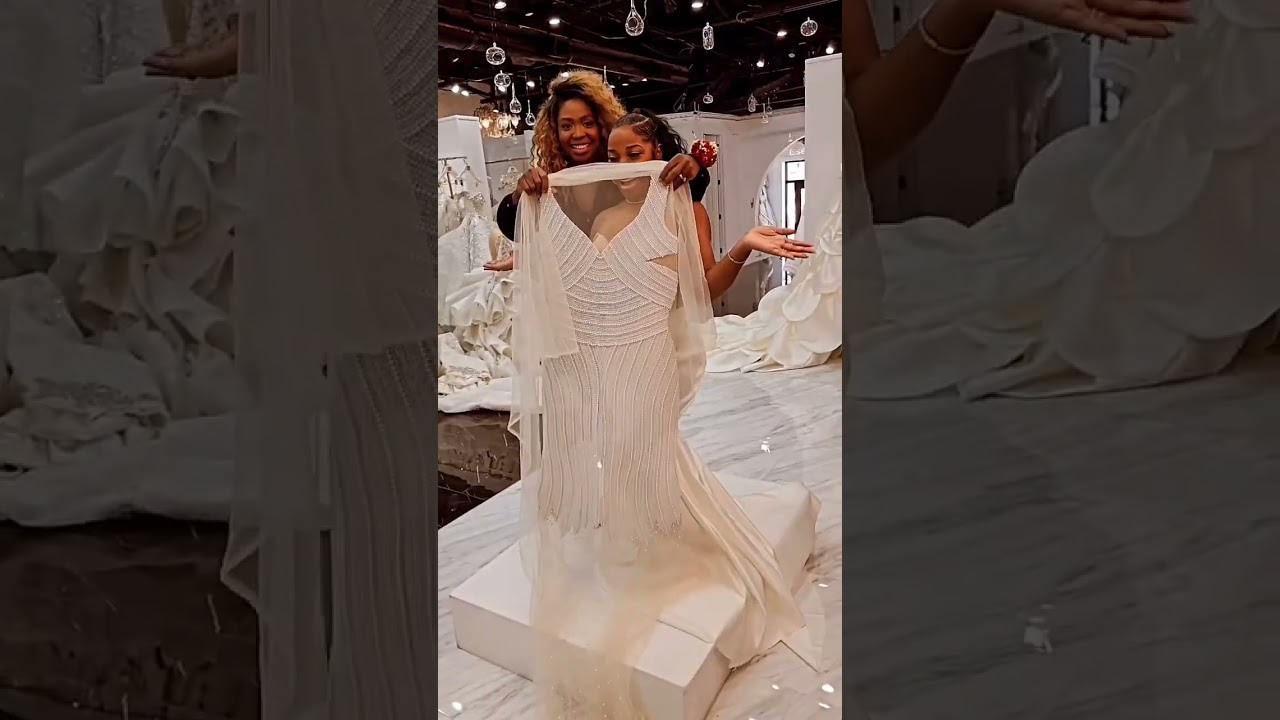 Toya Wright Wedding Dress 👰🏾&zwj;♀️🔥&hearts;️ #toyajohnson #shorts