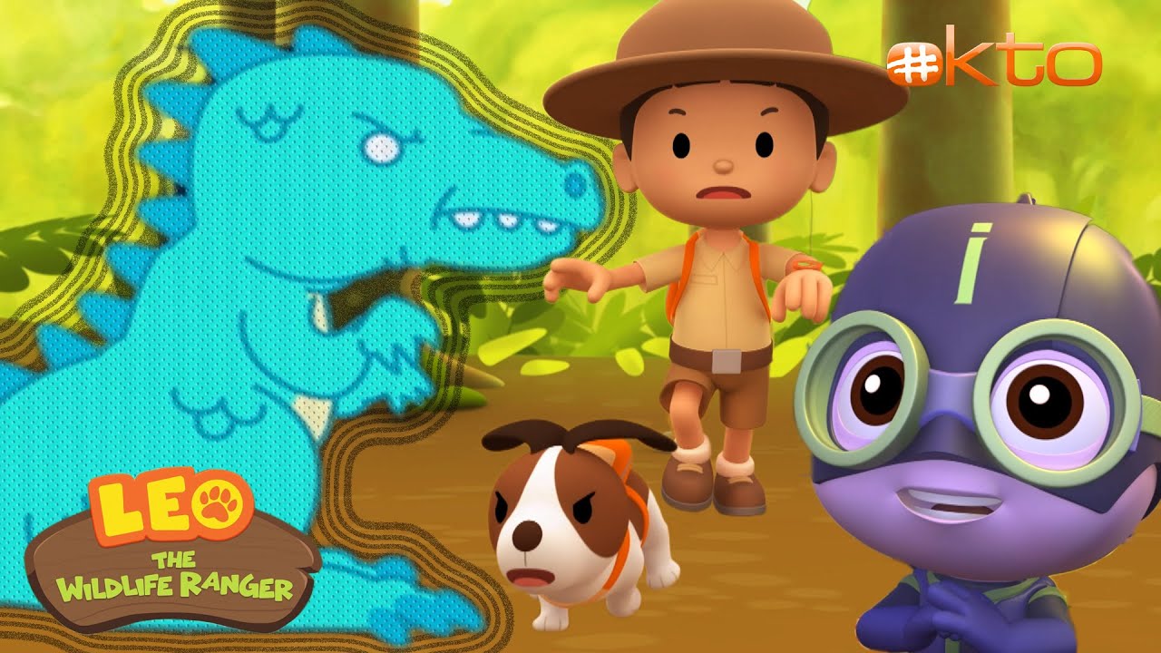 Strange Dinosaur Is Chasing Imp In The city! Is It A T-Rex? | Cartoons For Kids | @Mediacorp okto ​