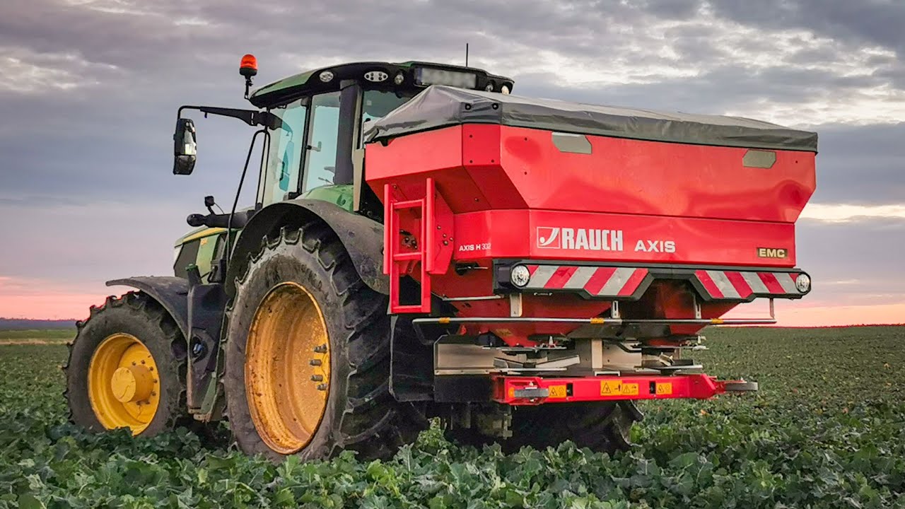 NOWY NABYTEK 2025 ✨ ROZSIEWACZ RAUCH AXIS 30.2 H EMC & JOHN DEERE 6M 155 🔥 | VLOG #5 |