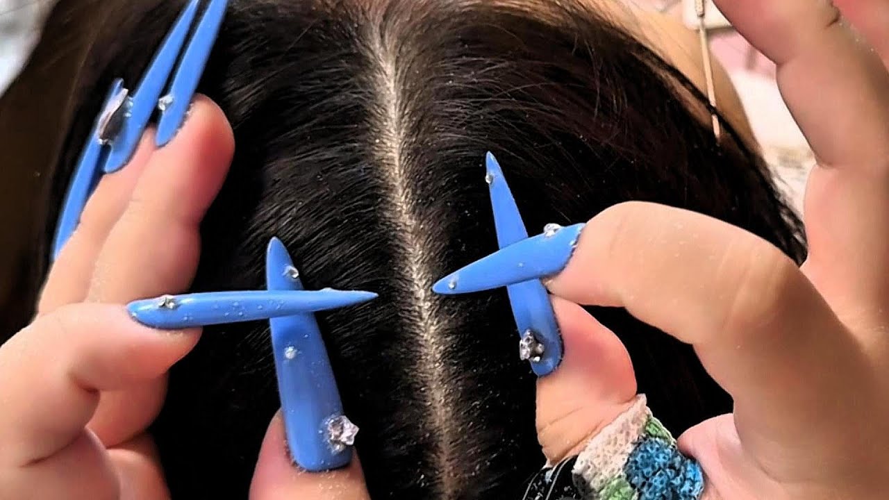Calming ASMR for Sleep 🌙 | Gentle Nail Sounds | Model: Boba