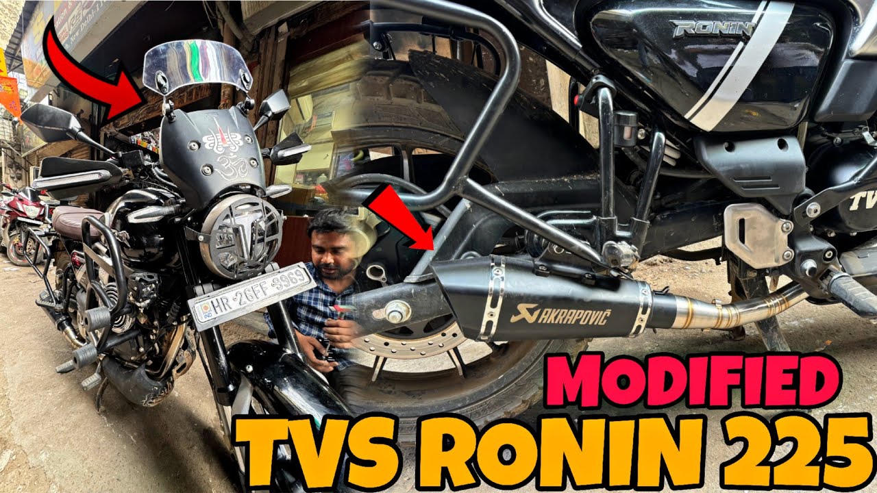 INDIA's Most loaded TVS RONIN 225 Modification | Full System Exhaust | SKD Originals @rajubhaiskd