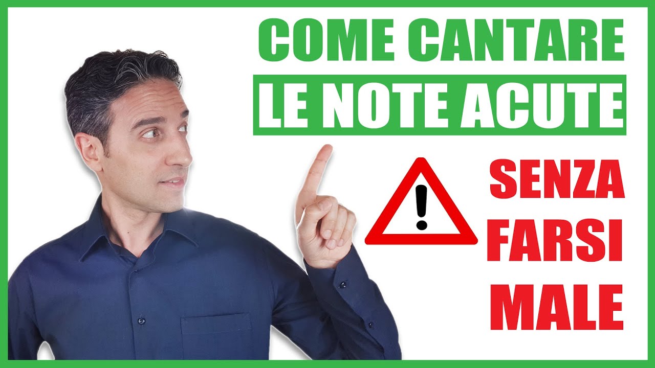 Come cantare le note acute in voce piena senza farsi male?