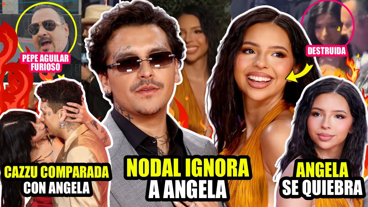 ÁNGELA AGUILAR EN LLANTO DESTRUIDA POR CHRISTIAN NODAL Y GRITOS DE CAZZU EN LOS LATIN GRAMMYS