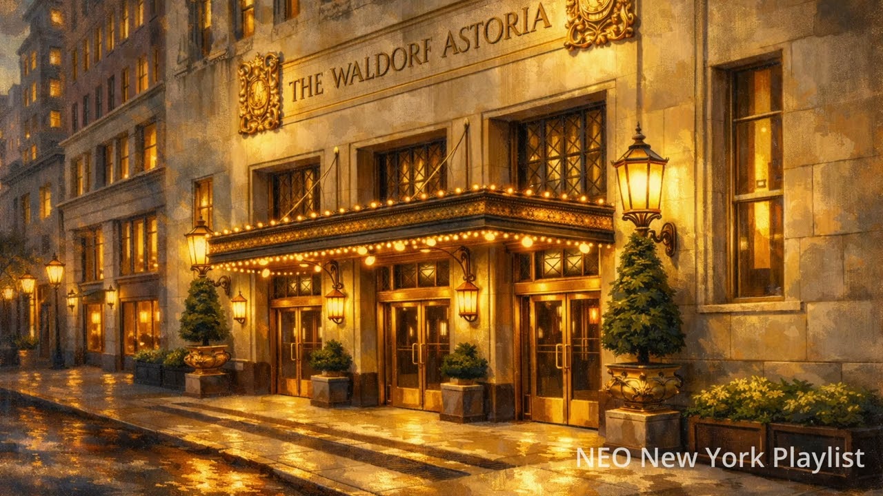 Midnight Jazz at Waldorf Astoria | 뉴욕 밤의 호텔 재즈 🌙