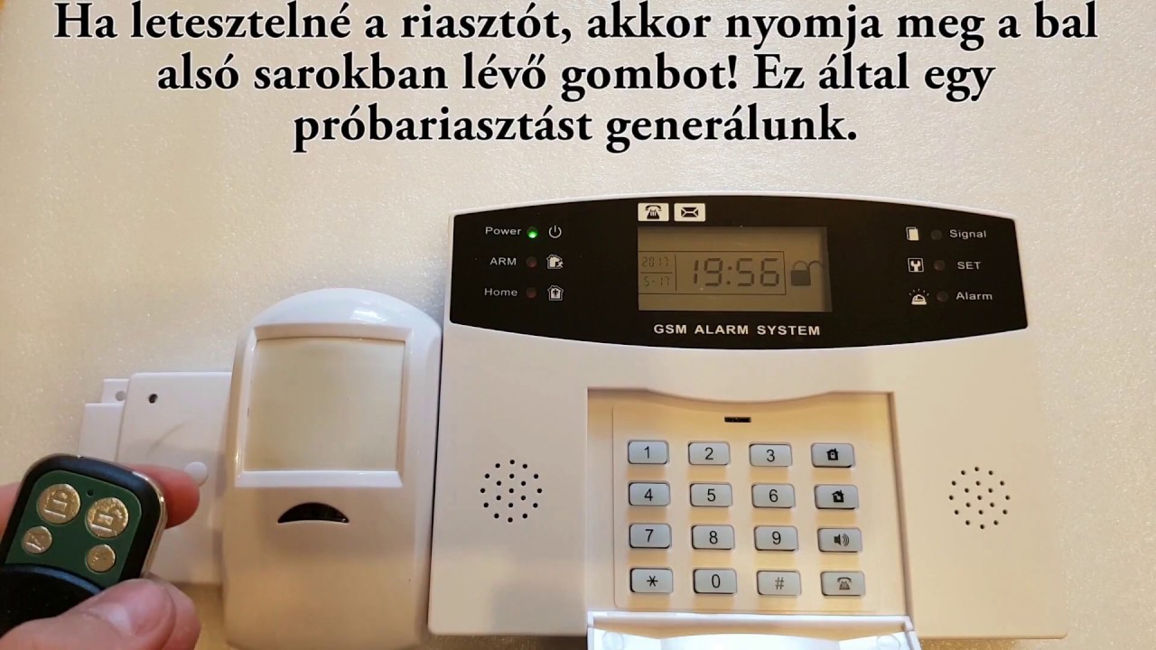 Távvezérlő hozzáadása a Fisotech GSM Gold okos riasztórendszerhez