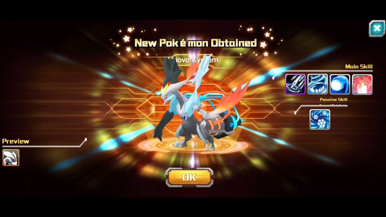 Summoning Unova Kyurem and powering up | Pokeland Lagends