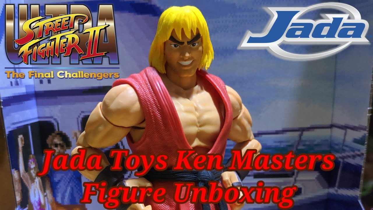 Jada Toys Ultra Street Fighter II Ken Masters Figure Unboxing