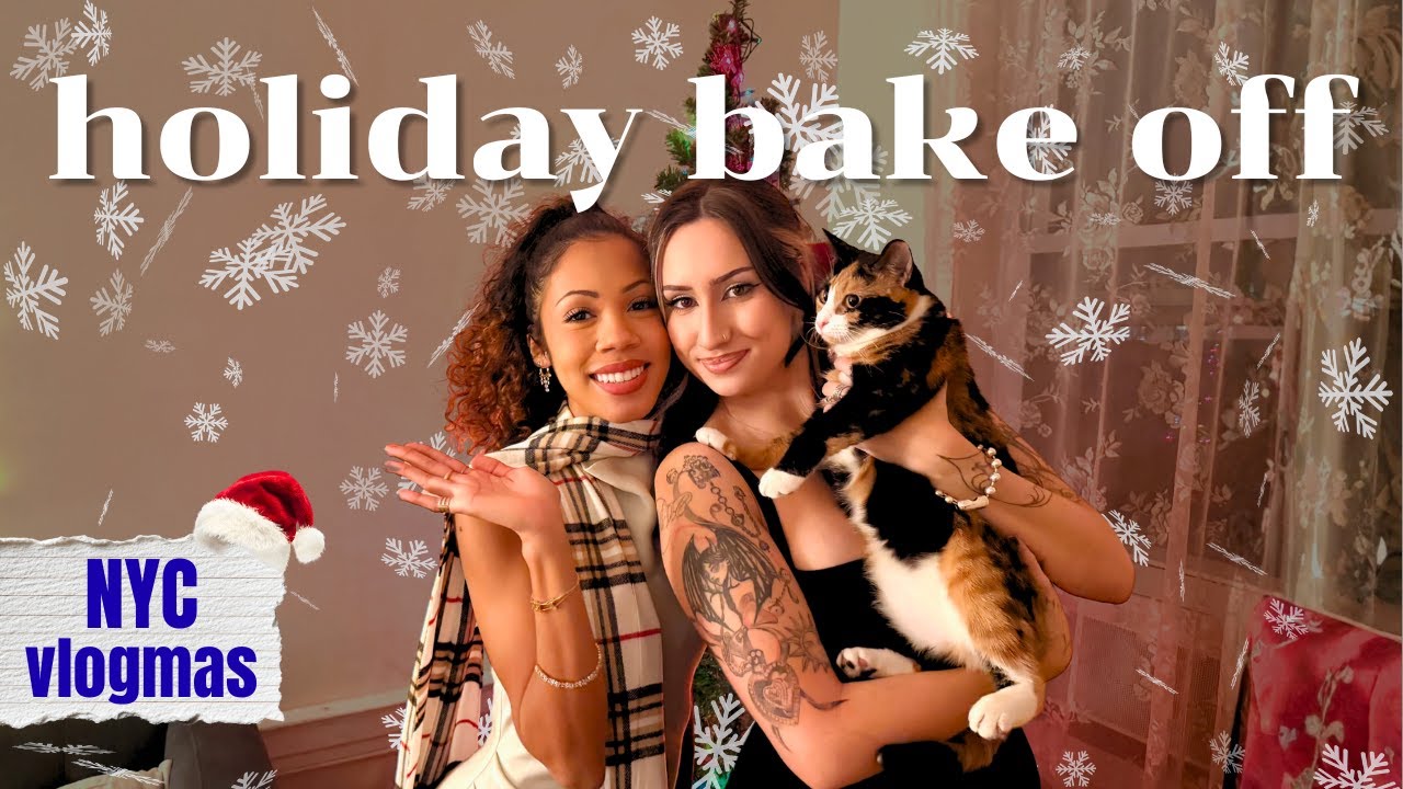 holiday bake off party: grwm, baking competition + karaoke chaos | vlogmas day 13 ☃️