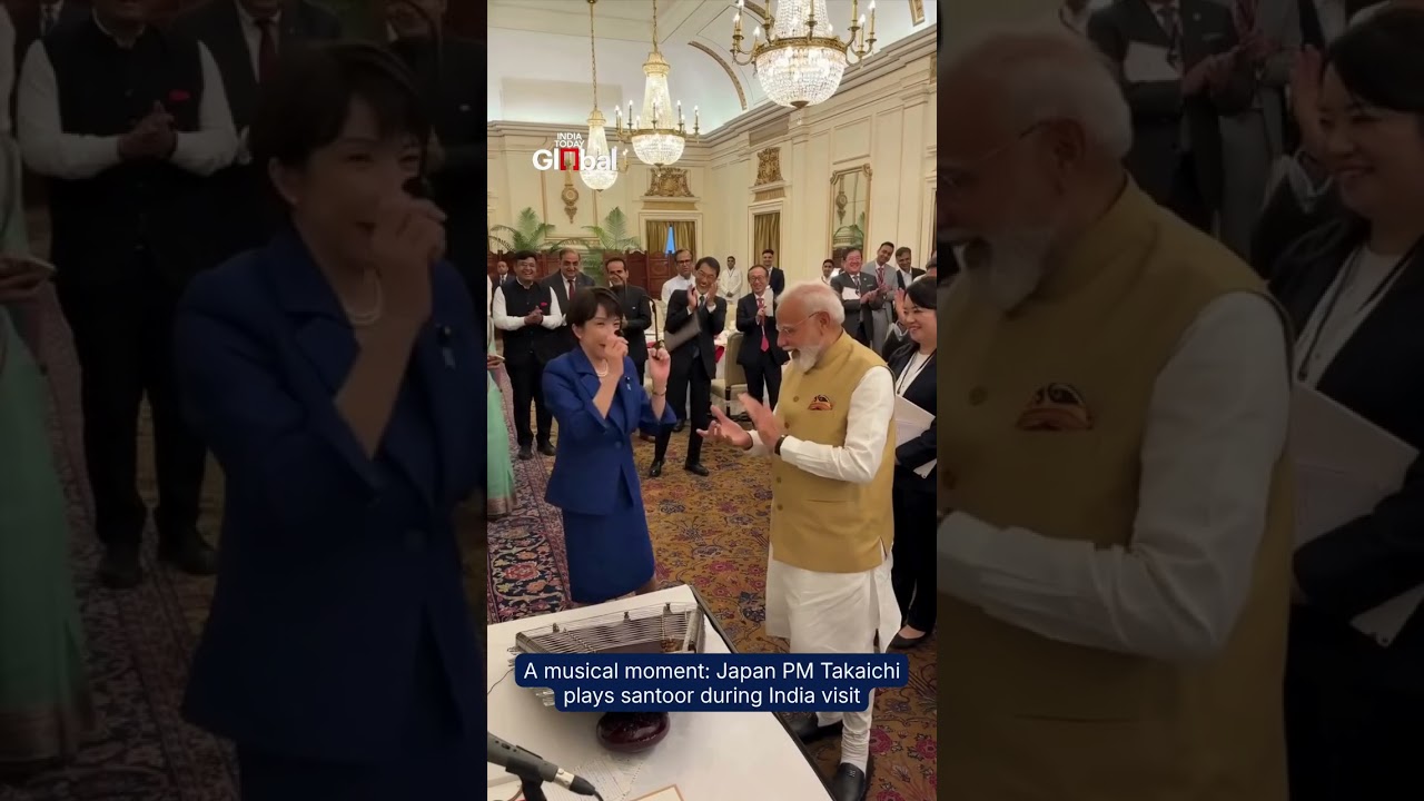 India-Japan Summit: Sanae Takaichi Plays Santoor During PM Modi's Luncheon #indiajapan #pmmodi