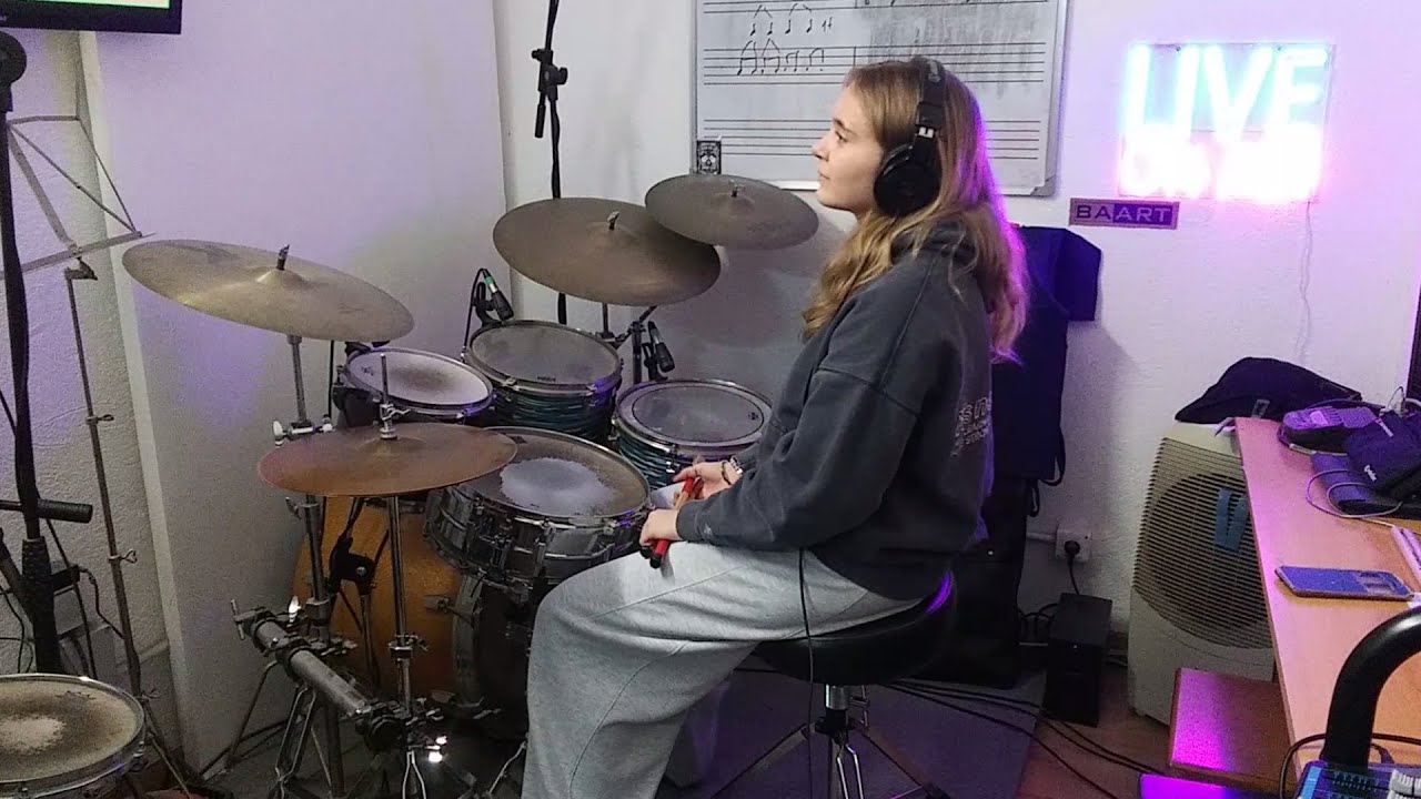 Sparks - Drum Lesson Cover (with Hot Rods) by 