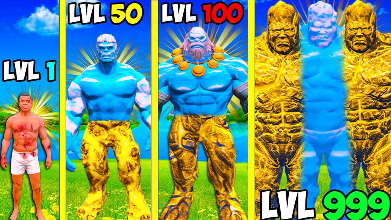 Franklin upgrade the STRONGEST HULK GOLD TITAN ever in GTA 5
