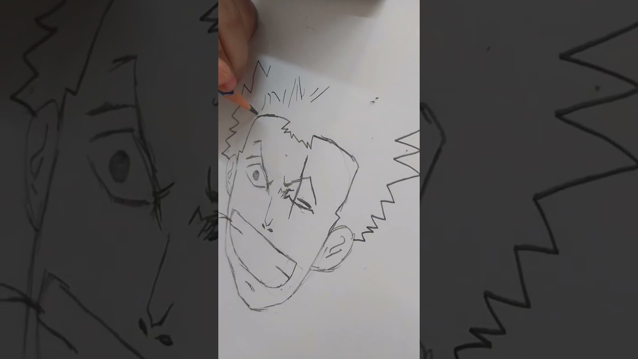 🎨 Anime Pencil Sketch ✏️ | Roronoa Zoro Drawing | Time-Lapse Sketch Shorts ⏳✨