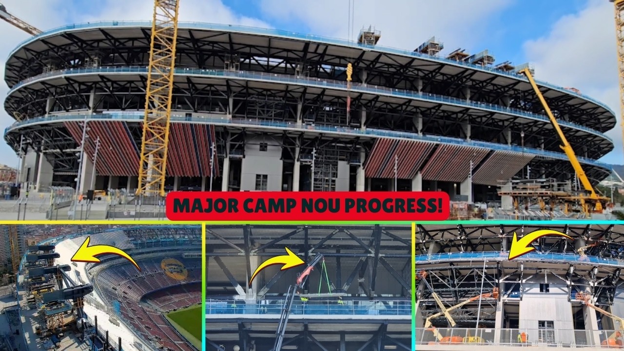 Camp Nou is CHANGING FAST! 😱 | Major Construction Milestones You Can't Miss!