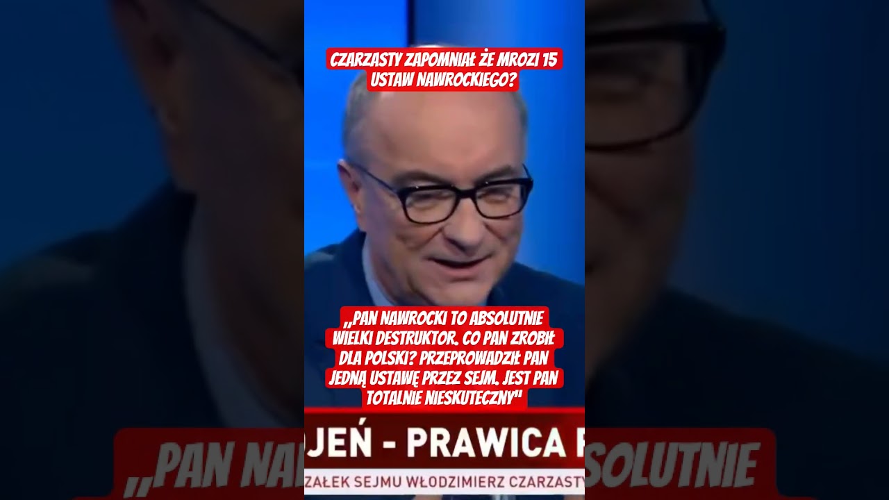CZARZASTY ZAPOMNIAŁ że MROZI 15 USTAW NAWROCKIEGO? DESTRUKTOR? #shorts