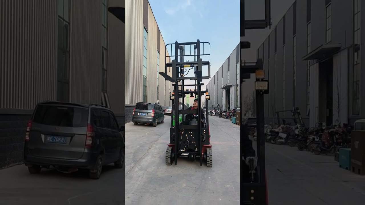 Factory direct sales of 1.2-ton four-wheel drive electric forklift with CE certification. #forklift