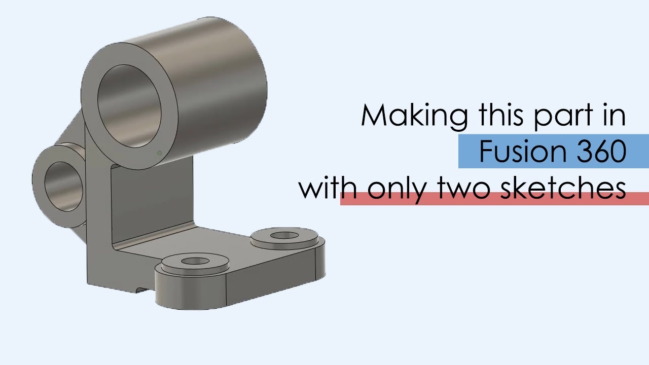 Making a 3D part in Fusion 360 - Practice drawing