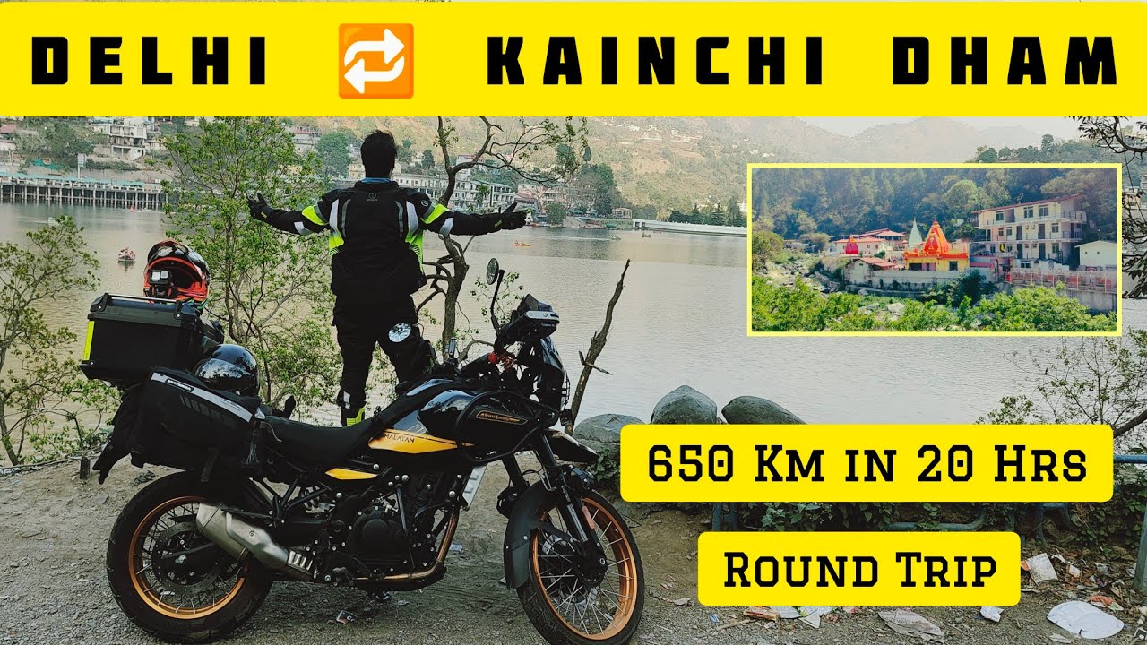 Delhi 🔁 Kainchi Dham 🏍️ Round Trip in 20 Hrs (650 KM) on Bike with Father | Neem Karoli Baba Ji 🙏
